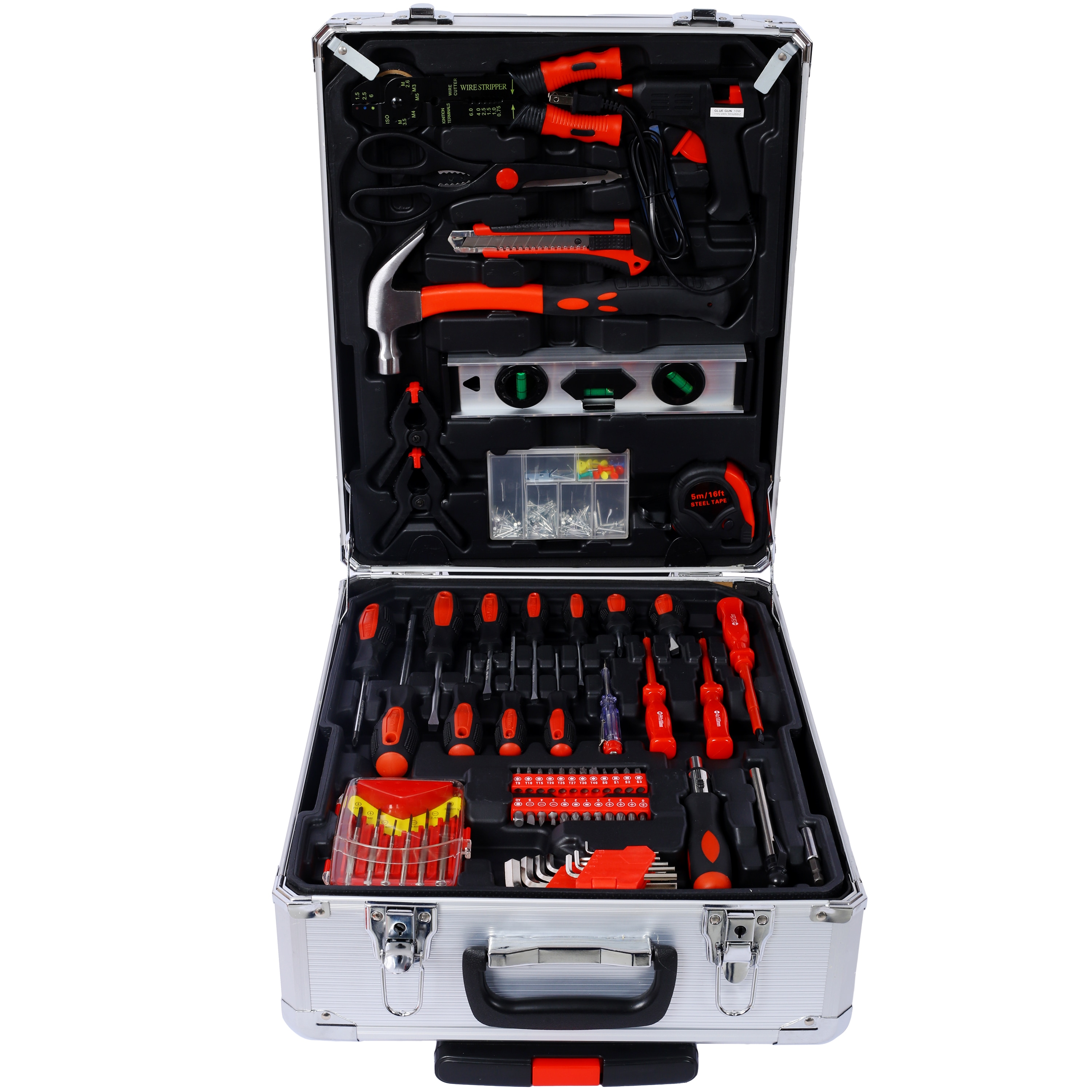 Set de herramientas para el hogar Siavonce de 899 piezas con estuche resistente XH45719