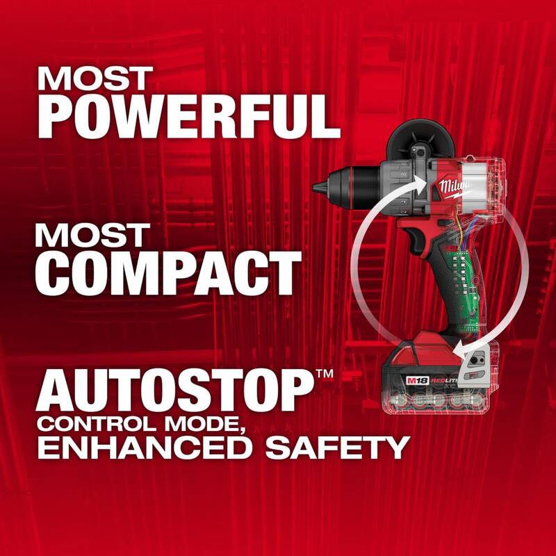 Milwaukee M18 Fuel 18-V Taladro de martillo inalámbrico sin escobillas de iones de litio de 1/2 pulg. con kit de controlador y Multi-Tool M18 FUEL - 2904-22-2836-20