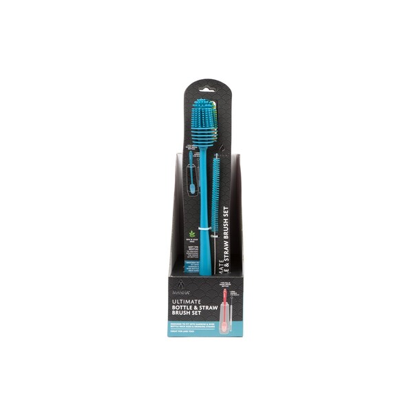 Manna Manna Cepillo para botellas con mango de polipropileno de cerdas suaves de 2 pulgadas - AC20639