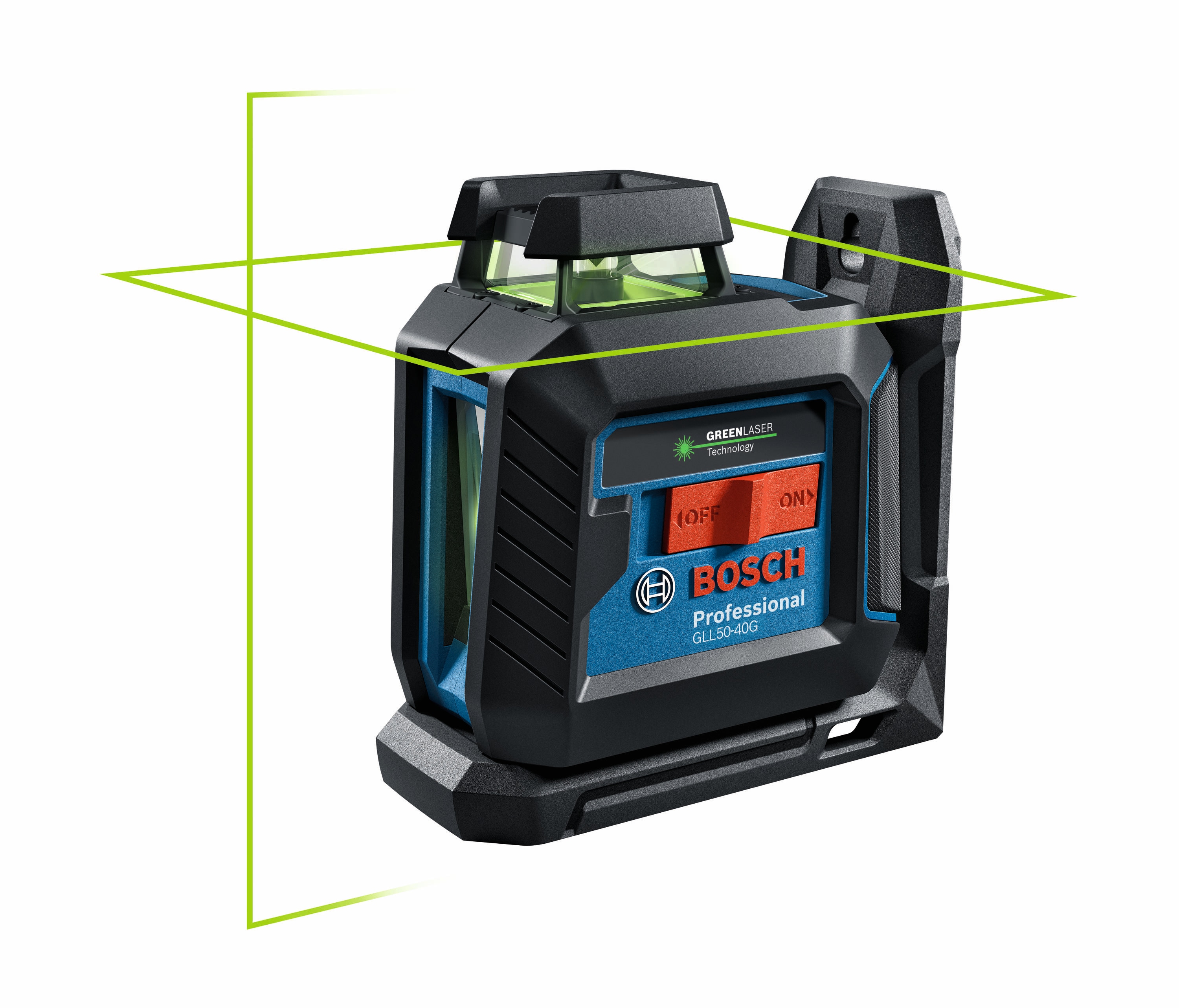 Kit de Nivel Láser de Cruz Autonivelante Verde de 100 pies Bosch GLL50-40G