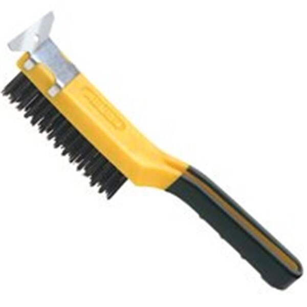 Cepillos de alambre de acero al carbono con raspador Allway Tools SB411 Grip; 4 x 11 - 5304035