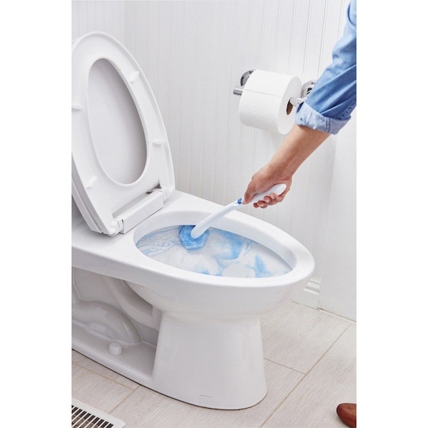Sistema de limpieza desechable para inodoro Clorox ToiletWand, azul/blanco, paquete de 6 - CLO03191CT