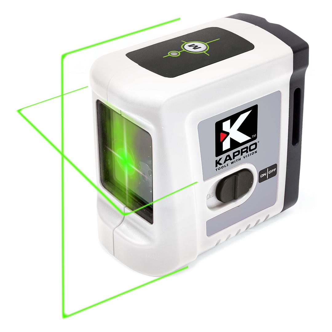 Nivel láser de líneas cruzadas autonivelante verde Kapro de 65 pies 862-VERDE