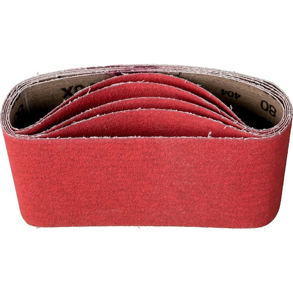 Pferd 3-1/2" x 15-1/2" Coated Portable Belt - Ceramic Oxide CO-COOL - 80 Grit - 49643