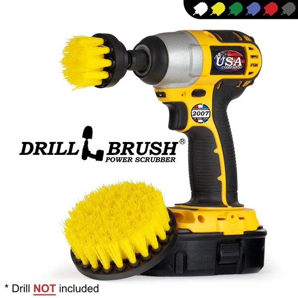 Cepillo para Taladro Drillbrush - Kit de Cepillos para Taladro - Cepillos para Limpiar con Taladro - Y-S-42-QC-DB