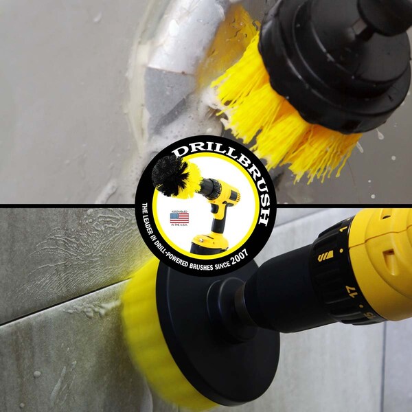 Cepillo para Taladro Drillbrush - Kit de Cepillos para Taladro - Cepillos para Limpiar con Taladro - Y-S-42-QC-DB