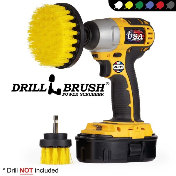 Cepillo para Taladro Drillbrush - Kit de Cepillos para Taladro - Cepillos para Limpiar con Taladro - Y-S-42-QC-DB