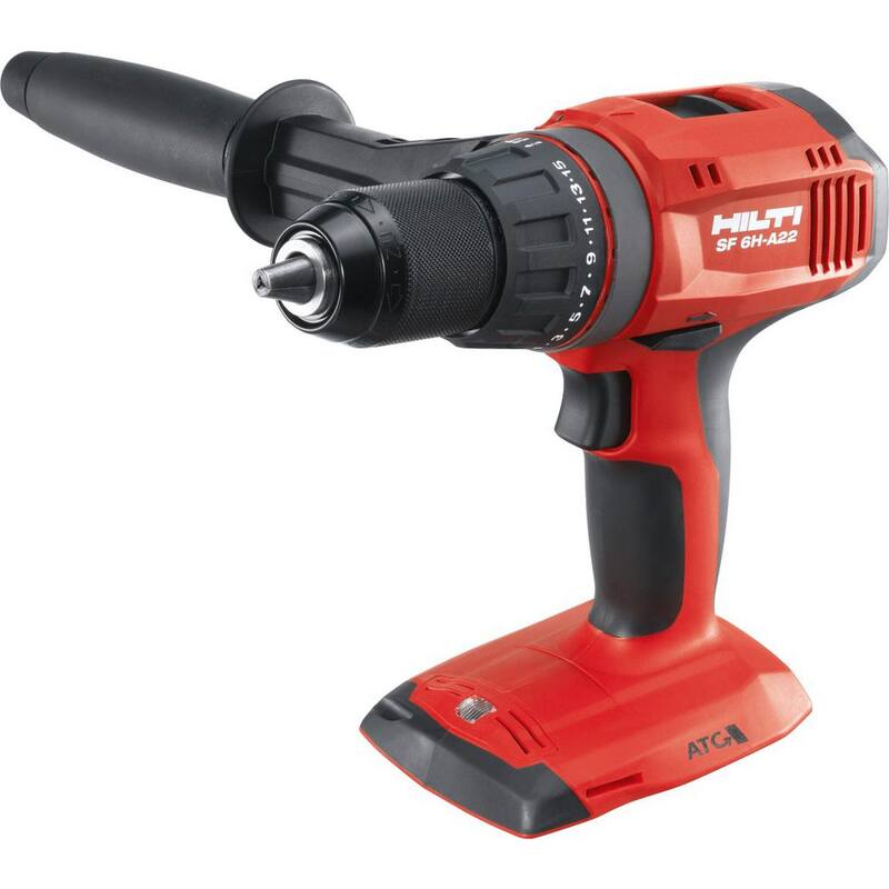 Rotomartillo inalámbrico Hilti de 22 voltios con batería de iones de litio de 1/2 pulgada SF 6H con caja de herramientas - 3554337