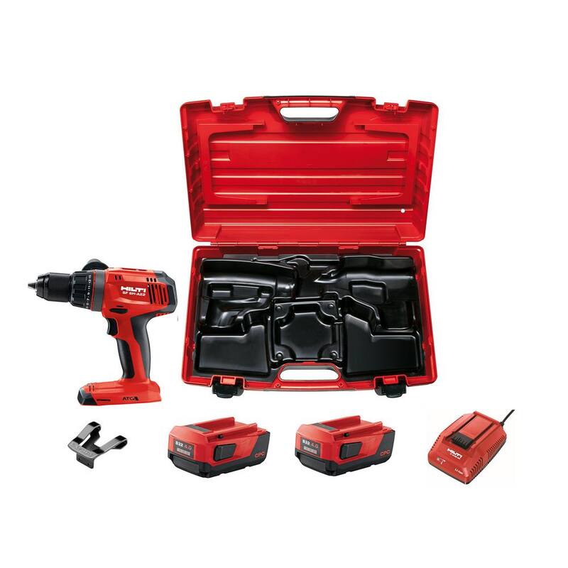 Rotomartillo inalámbrico Hilti de 22 voltios con batería de iones de litio de 1/2 pulgada SF 6H con caja de herramientas - 3554337