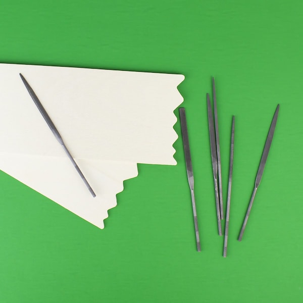 Excel Blades Assorted File Set Filing Tool Set Heavy Duty Cut #2 Steel 6pcs, 12pk - 55667