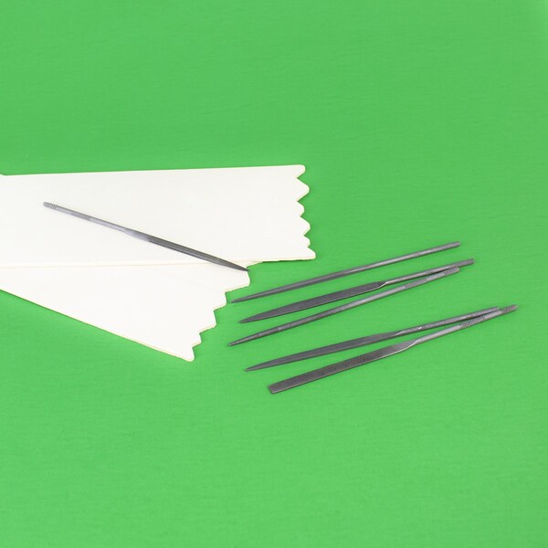 Excel Blades Assorted File Set Filing Tool Set Heavy Duty Cut #2 Steel 6pcs, 12pk - 55667
