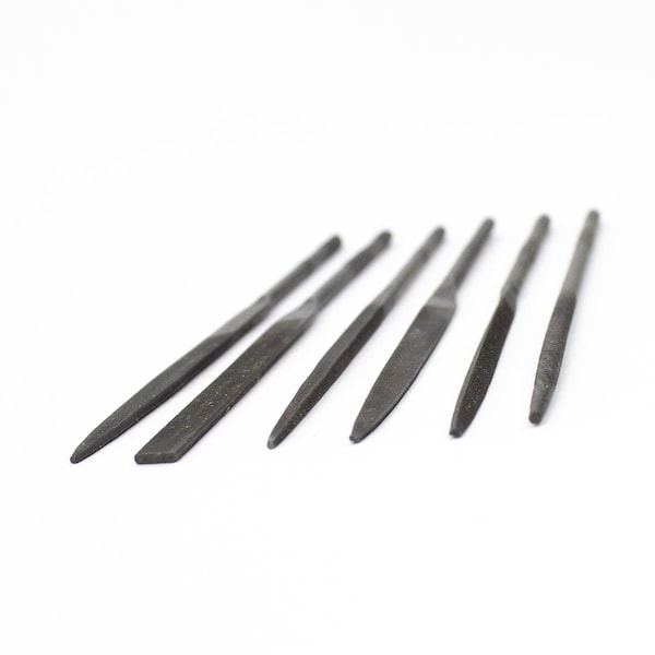 Excel Blades Assorted File Set Filing Tool Set Heavy Duty Cut #2 Steel 6pcs, 12pk - 55667
