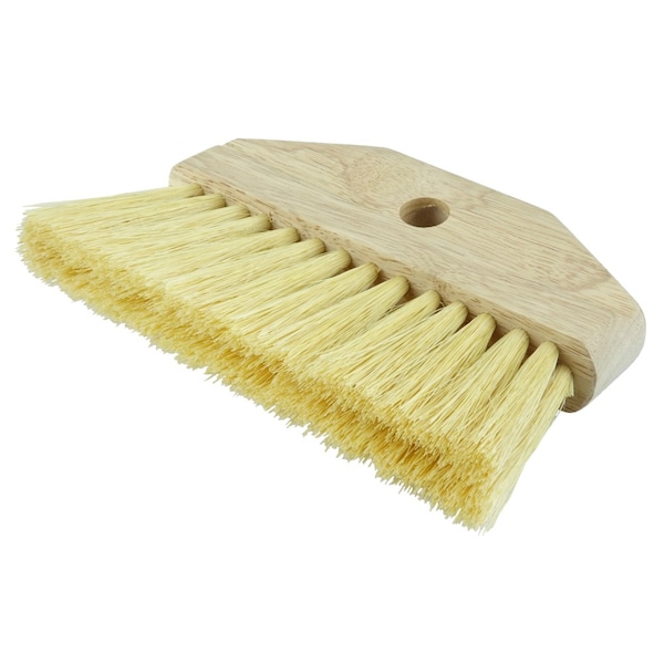 Brocha para blanquear Weiler de 7", con 2-5/8" de longitud de cerdas, relleno de Tampico blanco y mango de 12" - 74053