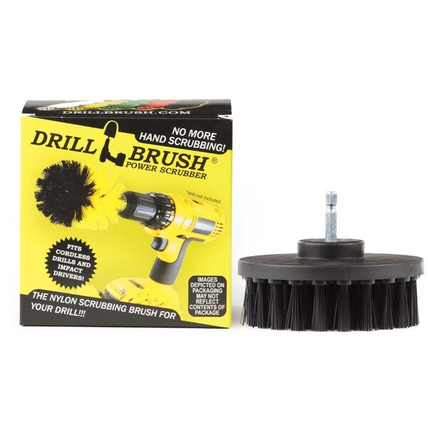 Accesorios para Parrilla Drillbrush - Cepillo para parrilla - Removedor de óxido - Cepillo para Parrilla - Parrilla de Gas - 4IN-S-K-QC-DB