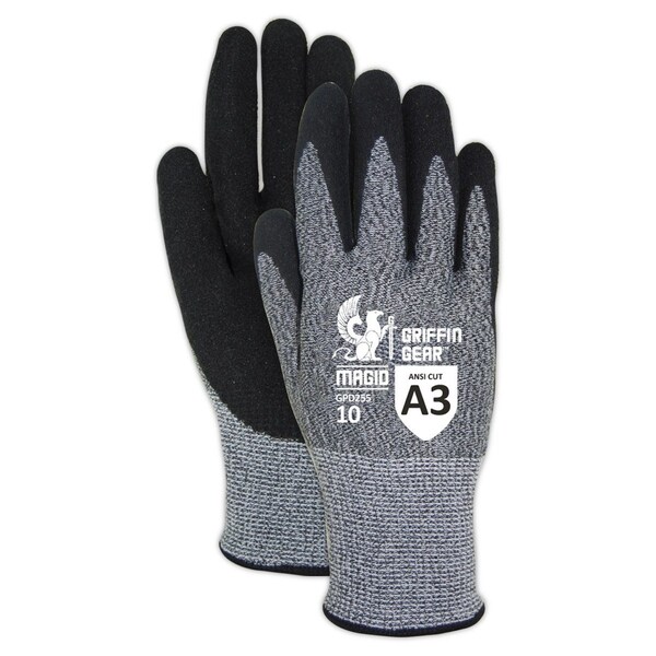 Guantes de trabajo recubiertos en palma con tecnología de agarre NitriX hiperón by Magid Griffin Gear, nivel de corte A3 - GPD255-8