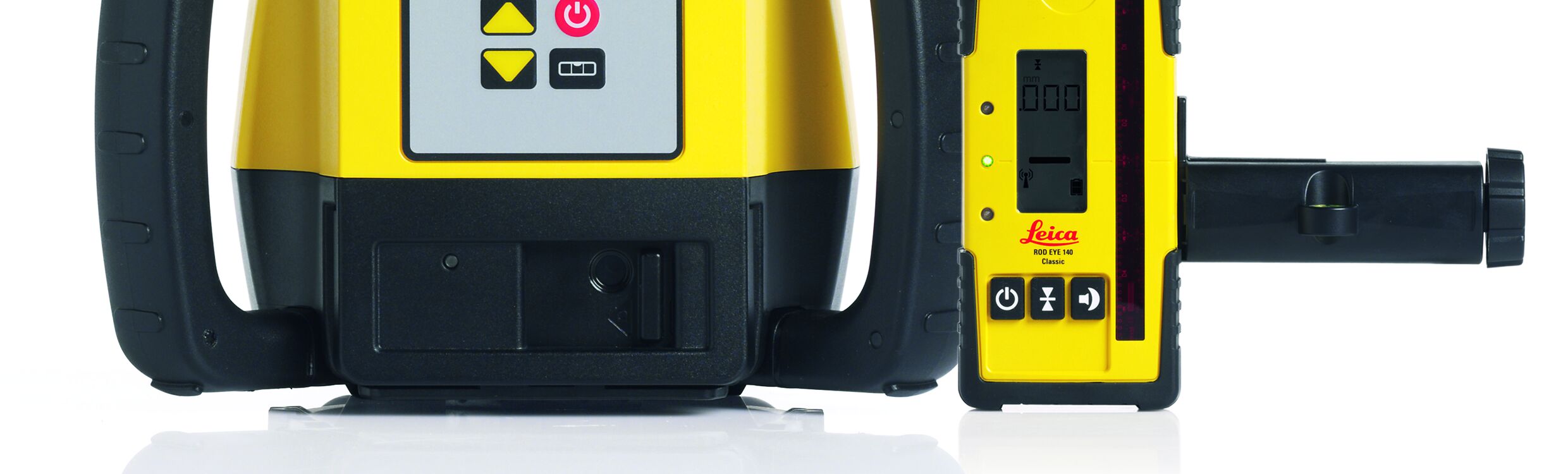 Nivel láser de líneas cruzadas/horizontal autonivelante Leica Geosystems 1970 pies 360 grados Rojo RUGBY 620 RE140