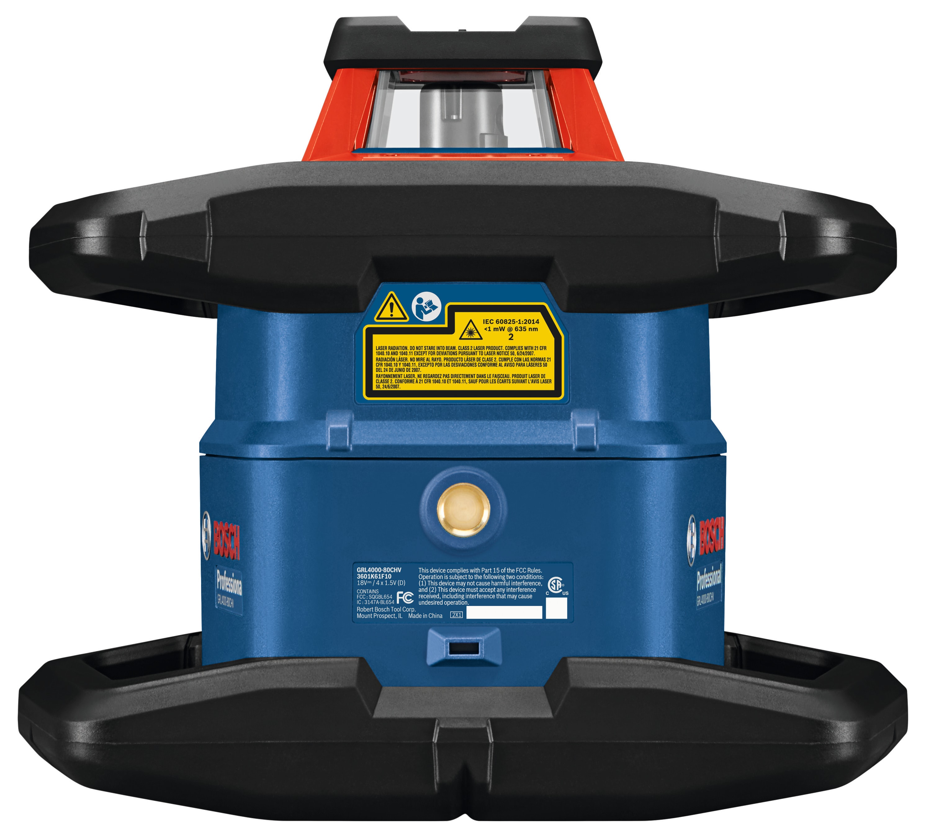 Nivel láser giratorio autonivelante Bosch 4000 pies rojo 360 grados GRL4000-80CHV