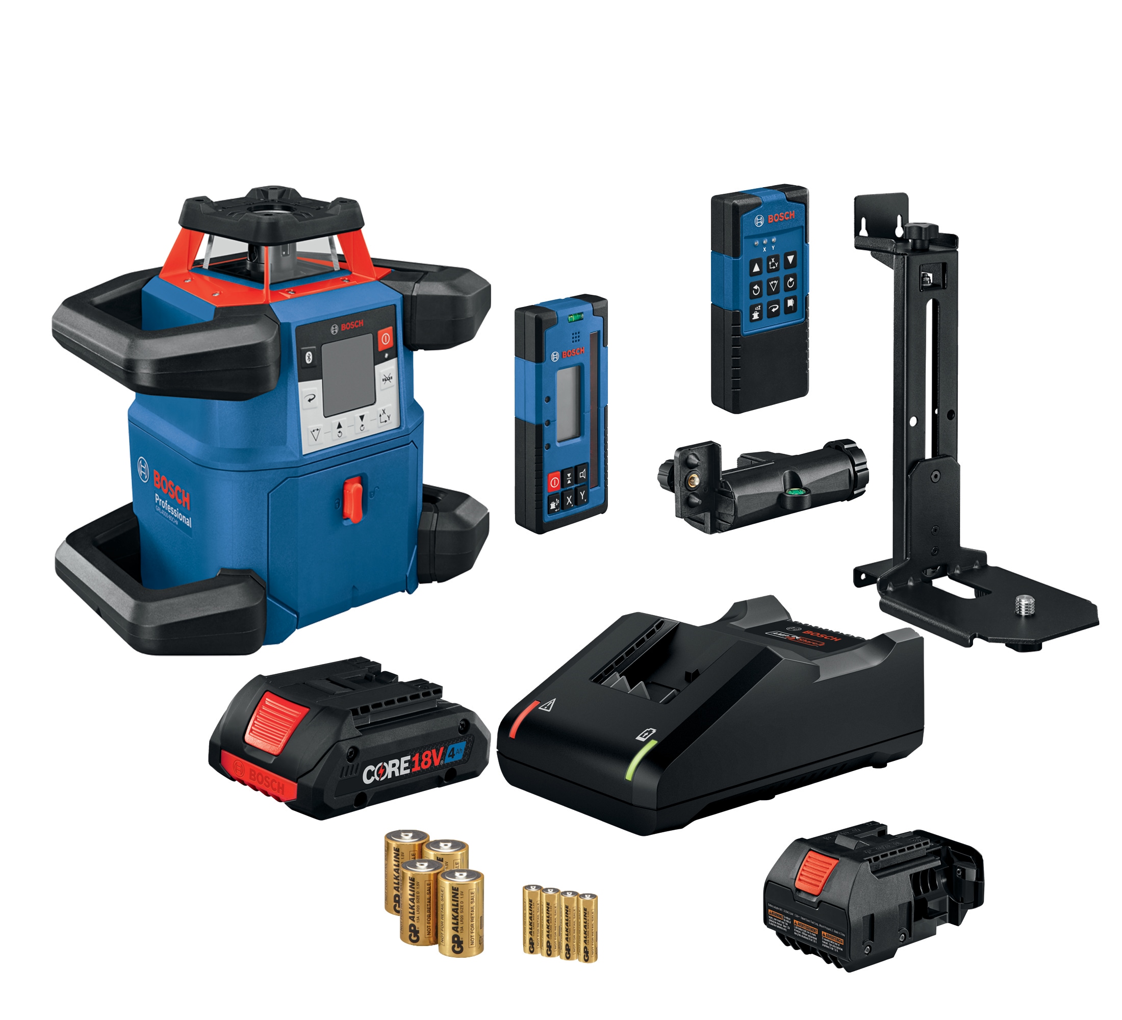 Nivel láser giratorio autonivelante Bosch 4000 pies rojo 360 grados GRL4000-80CHV