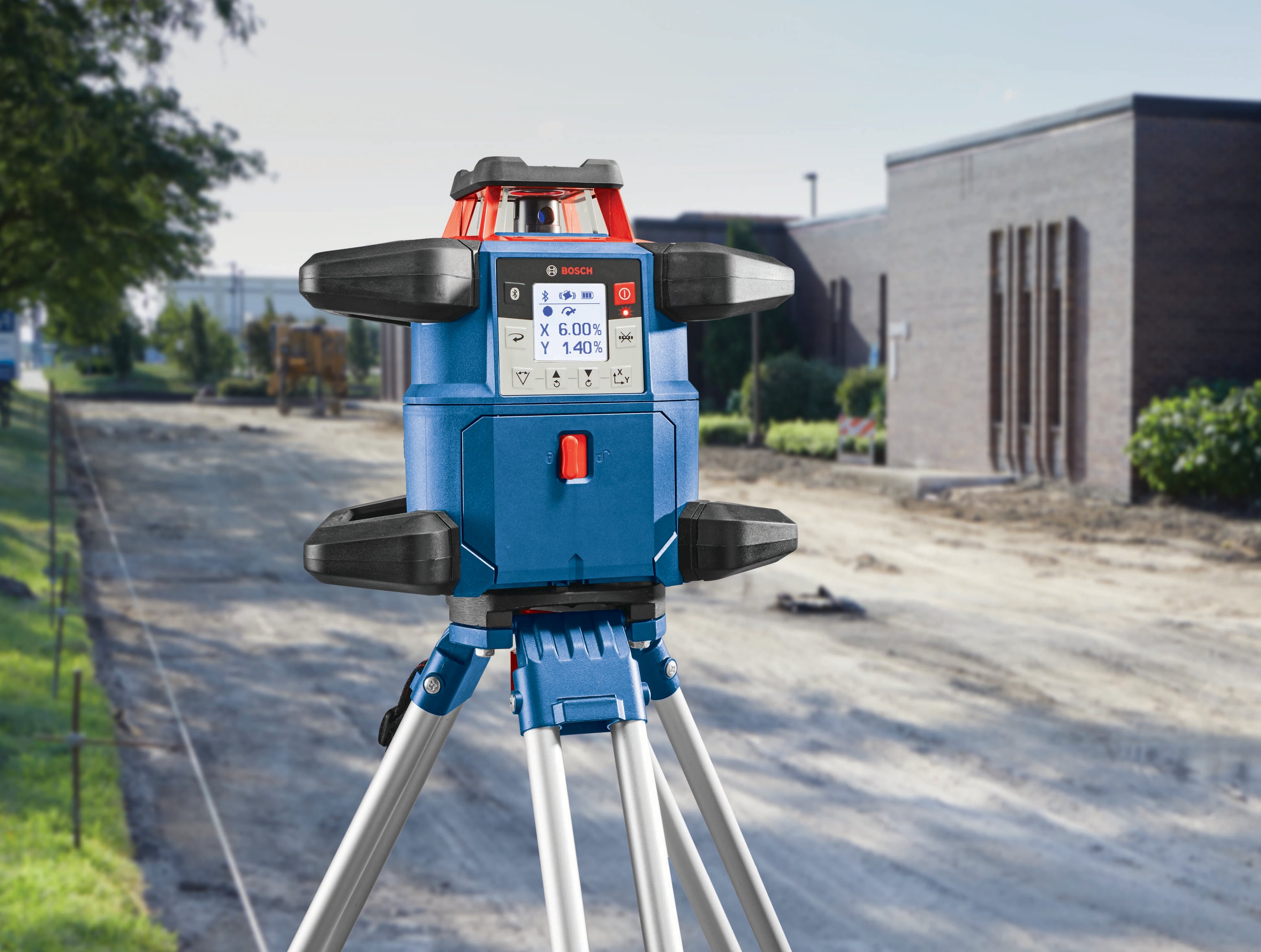 Nivel láser giratorio autonivelante Bosch 4000 pies rojo 360 grados GRL4000-80CHV