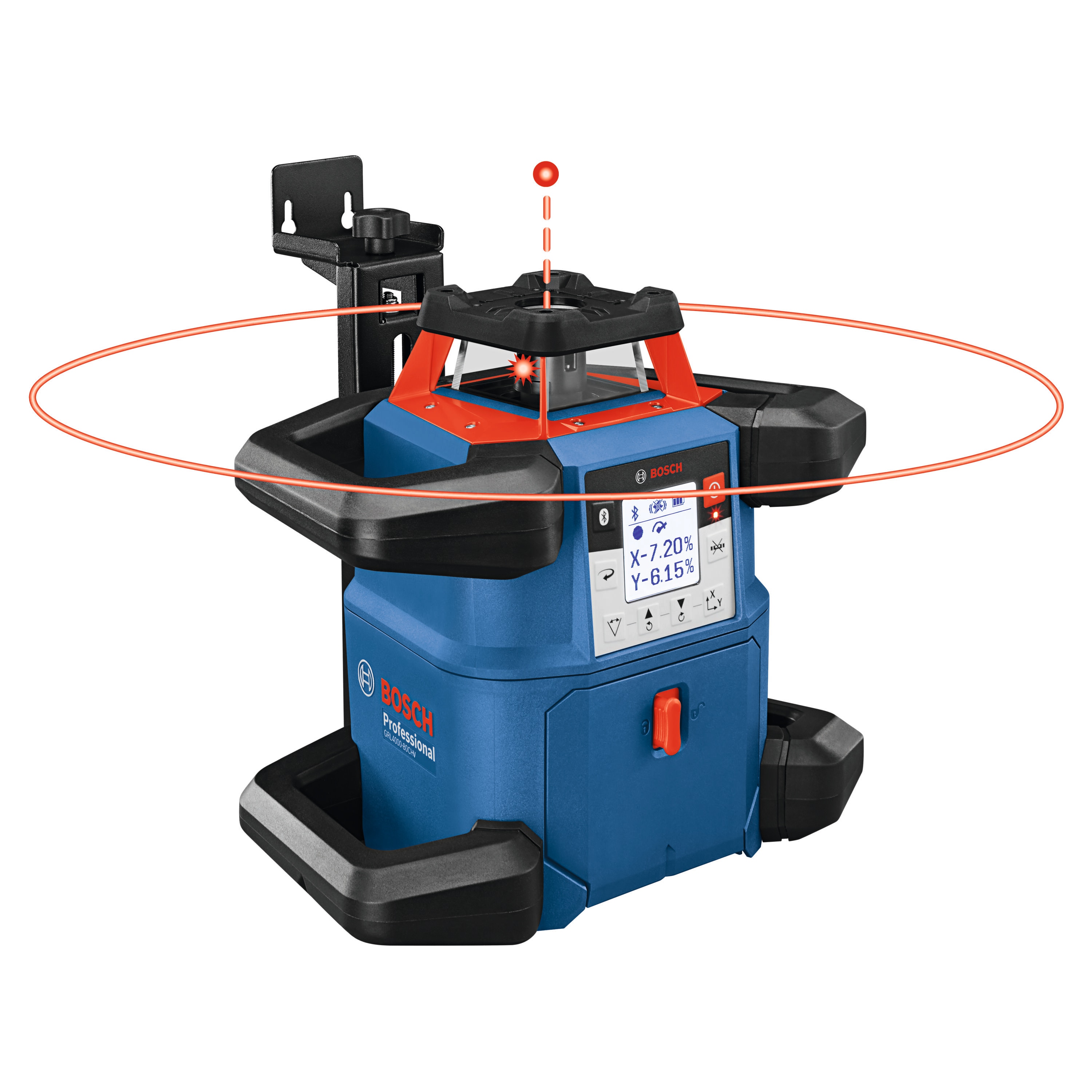 Nivel láser giratorio autonivelante Bosch 4000 pies rojo 360 grados GRL4000-80CHV