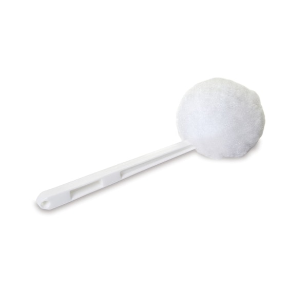 Fregona para taza de baño Malish, 12 1/4 pulgadas, blanco, cepillo de 12-1/4 pulgadas, blanco, plástico - 280412SP