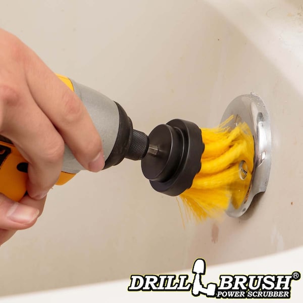 Cepillo Drillbrush para taladro - Suministros de limpieza - Accesorios de baño - Cepillo de taladro - 2IN-L-Y-QC-DB