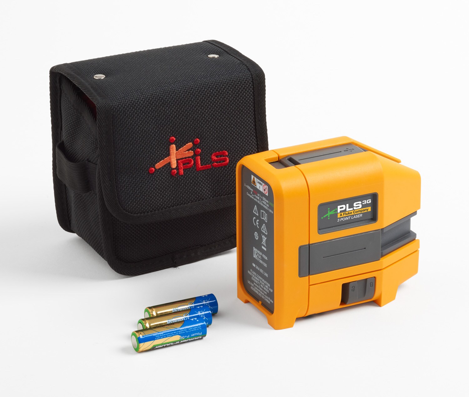 Nivel láser generador de línea autonivelante de 3 puntos PLS 3G Z de Pacific Laser Systems de 100 pies en verde.