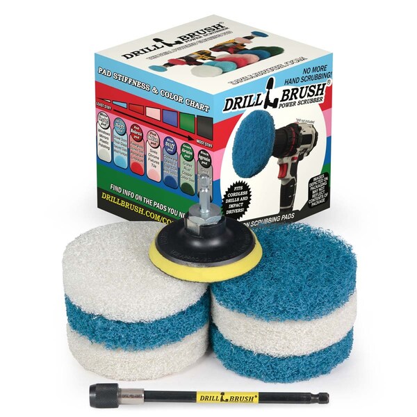 Almohadillas para limpieza Drill Brush Power Scrubber Pads - Cocina - Estufa - Pads de limpieza - P4-3WB-3V-5X-QC-DB