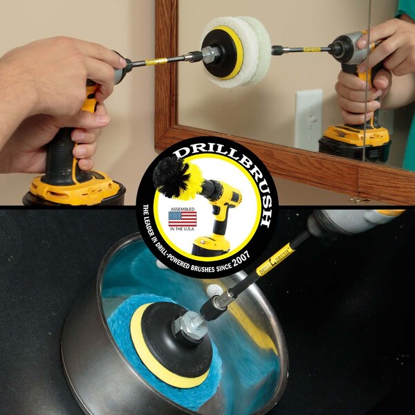 Almohadillas para limpieza Drill Brush Power Scrubber Pads - Cocina - Estufa - Pads de limpieza - P4-3WB-3V-5X-QC-DB