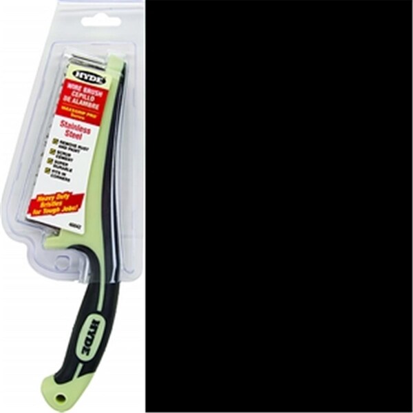 Soluciones de cuchillas industriales Hyde 11 pulgadas Maxxgrip cepillo de alambre de acero inoxidable - 79423468421