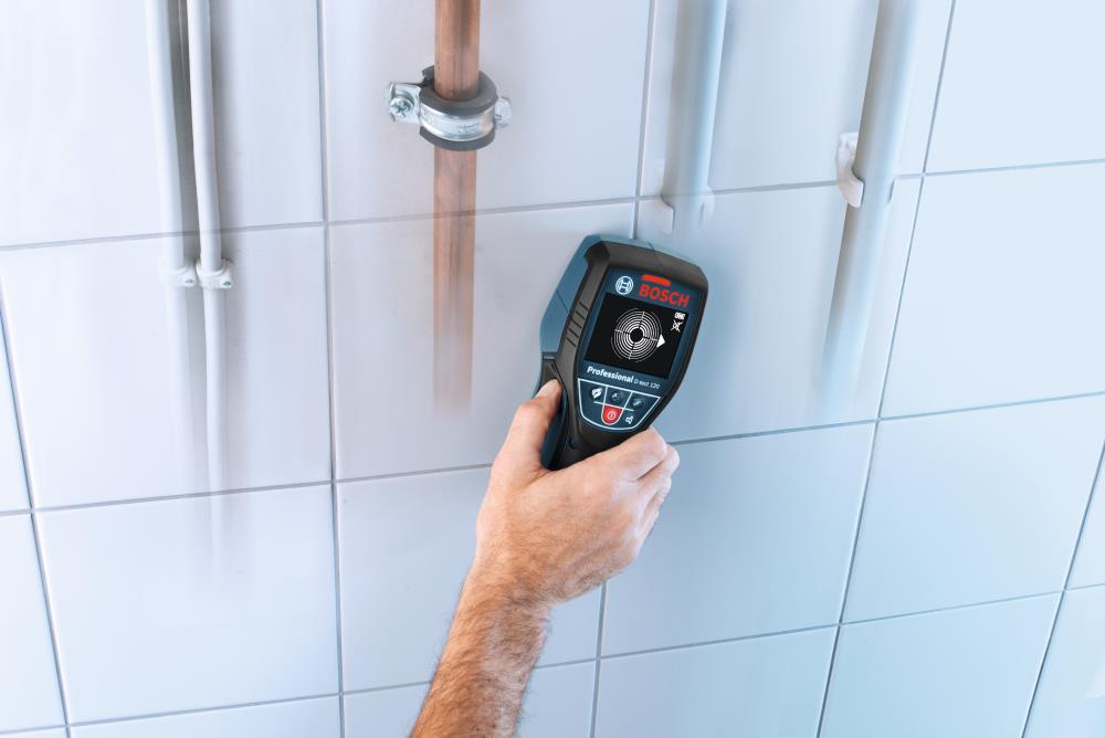 Localizador de montantes de metal y madera Bosch 4.75 pulgadas de profundidad de escaneo D-TECT 120