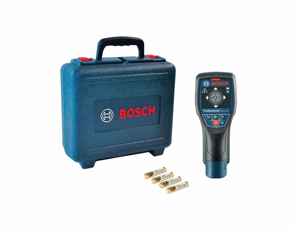 Localizador de montantes de metal y madera Bosch 4.75 pulgadas de profundidad de escaneo D-TECT 120