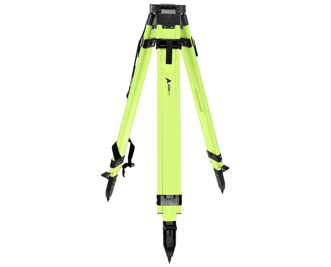 Trípode de aluminio extensible AdirPro de 63 pulgadas, color verde visual alto 740-02-HVG