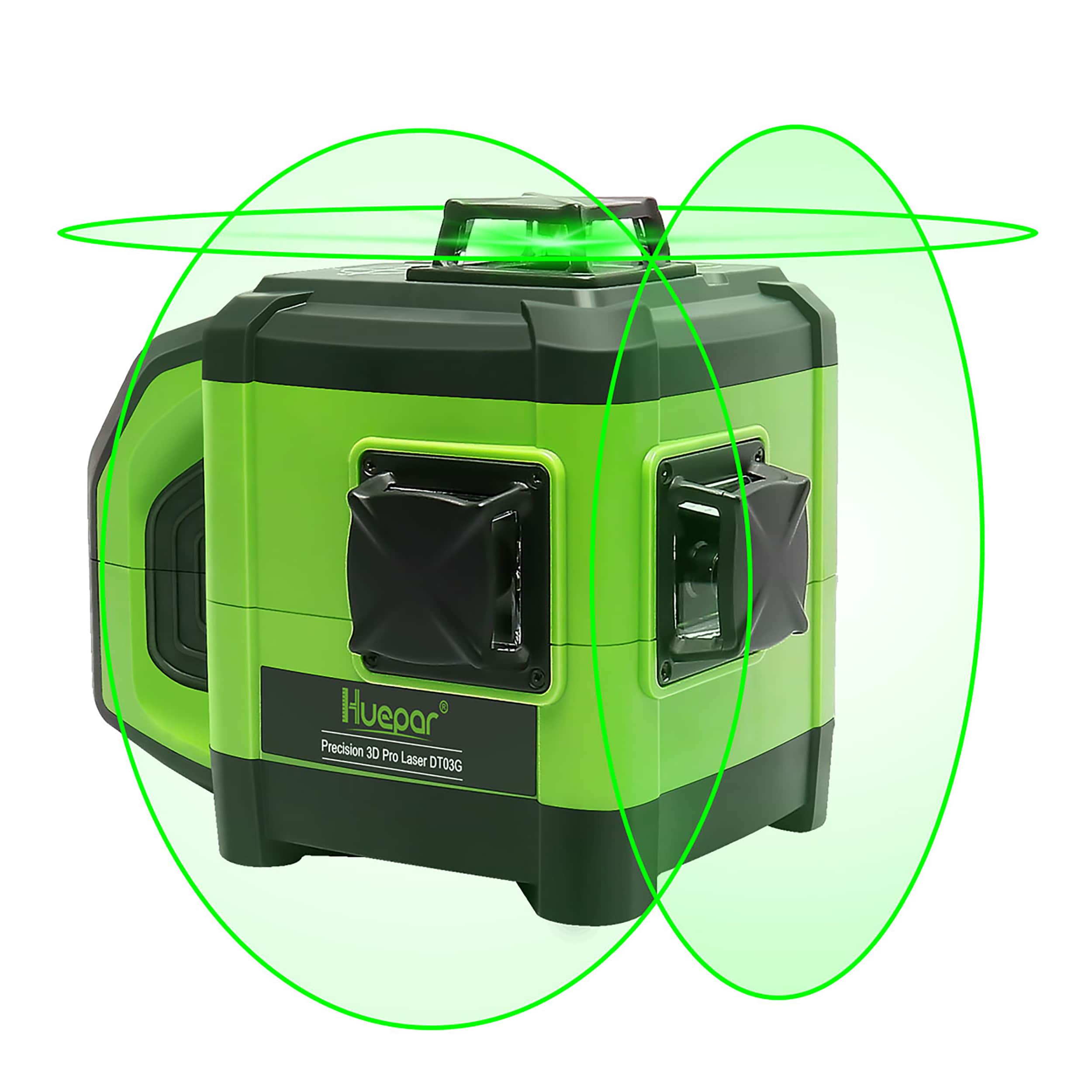 Nivel láser de líneas cruzadas auto-nivelante de 360 grados verde Huepar DT03CG de 200 pies