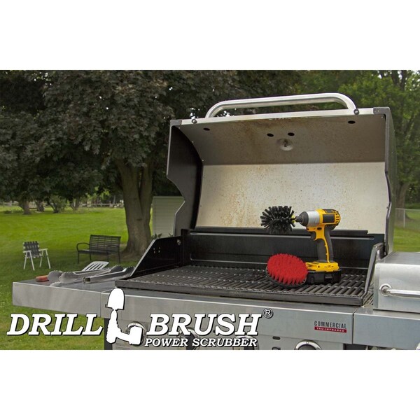 Cepillo Taladro Power Scrubber de Useful Products 5 pulgadas de ancho, 5 pulgadas de largo, variedad - S-R5-KO-QC-DB