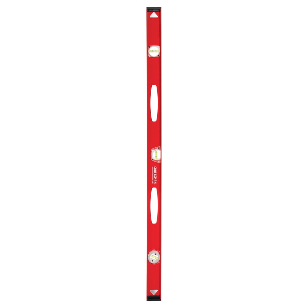 Nivel I-beam CRAFTSMAN de aluminio de 48.0 pulgadas con 3 burbujas CMHT82345