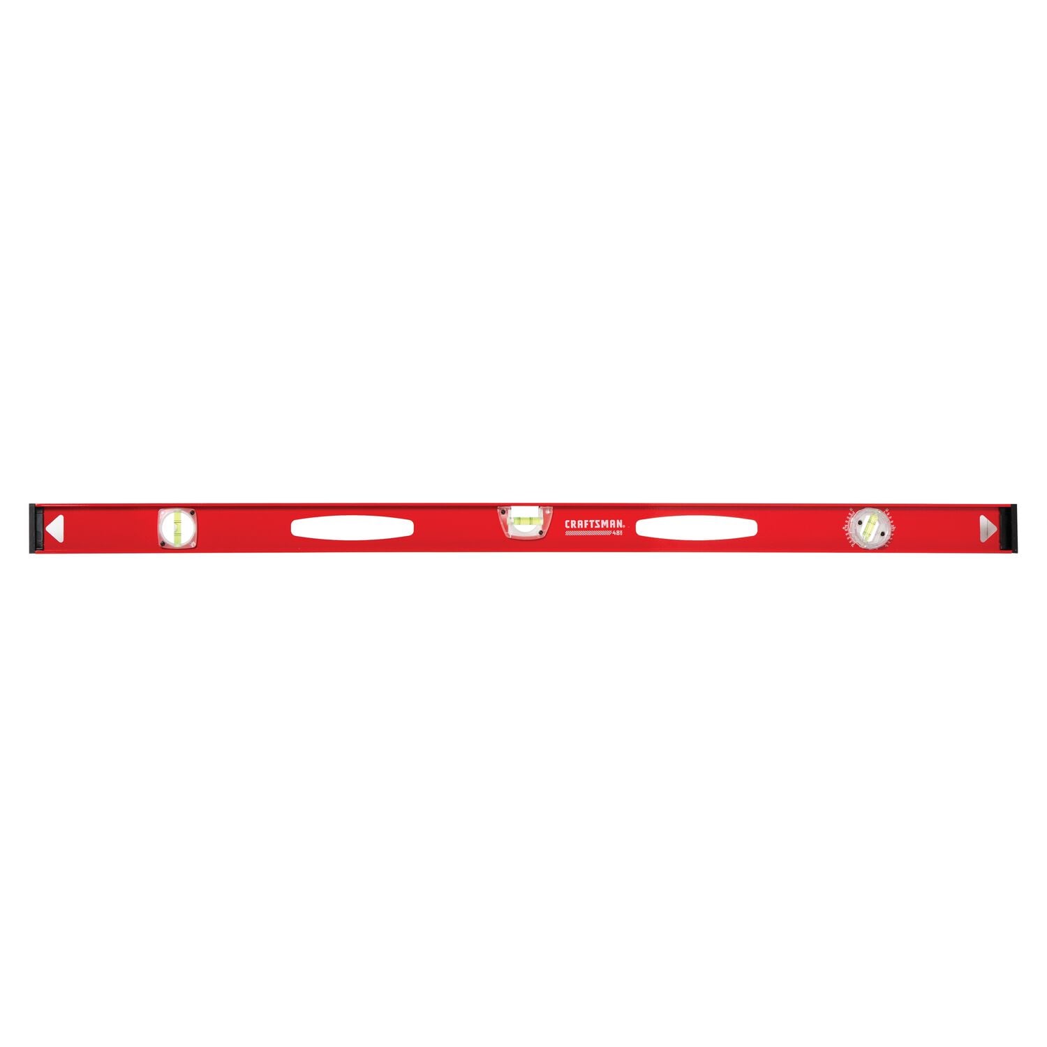 Nivel I-beam CRAFTSMAN de aluminio de 48.0 pulgadas con 3 burbujas CMHT82345