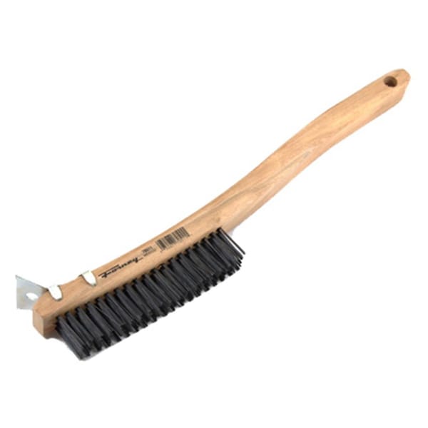 Cepillo rascador de alambre de acero al carbono Totalturf 70511 de 13.69 pulgadas - TO135267