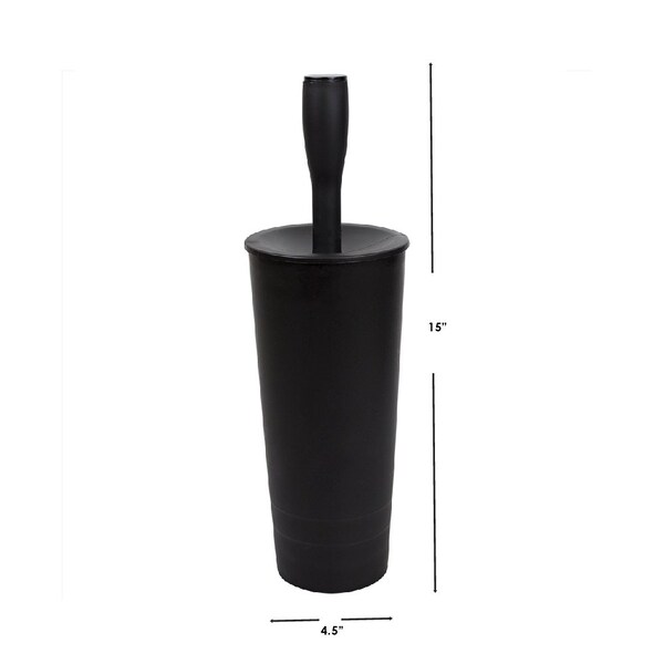Manija para el hogar Home Basics de 4.5 pulgadas de ancho y 4.5 pulgadas de largo, color negro - ZOR96287