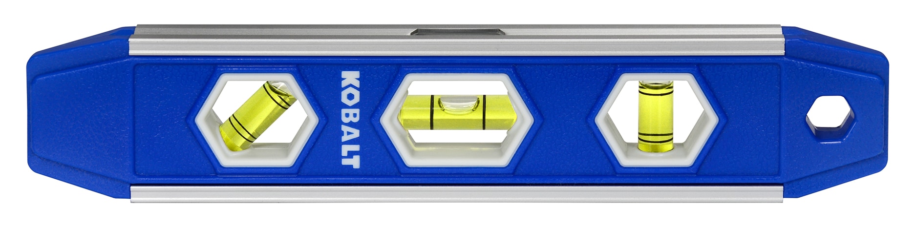 Nivel torpedo magnético de aluminio Kobalt de 9.00 pulgadas con 3 burbujas KB6009