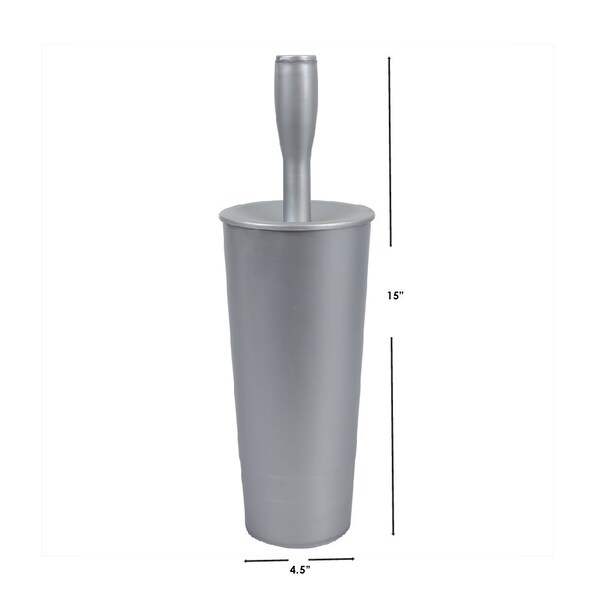 Home Basics 4.5 pulgadas W 4.5 pulgadas L Mango, Gris - ZOR96288