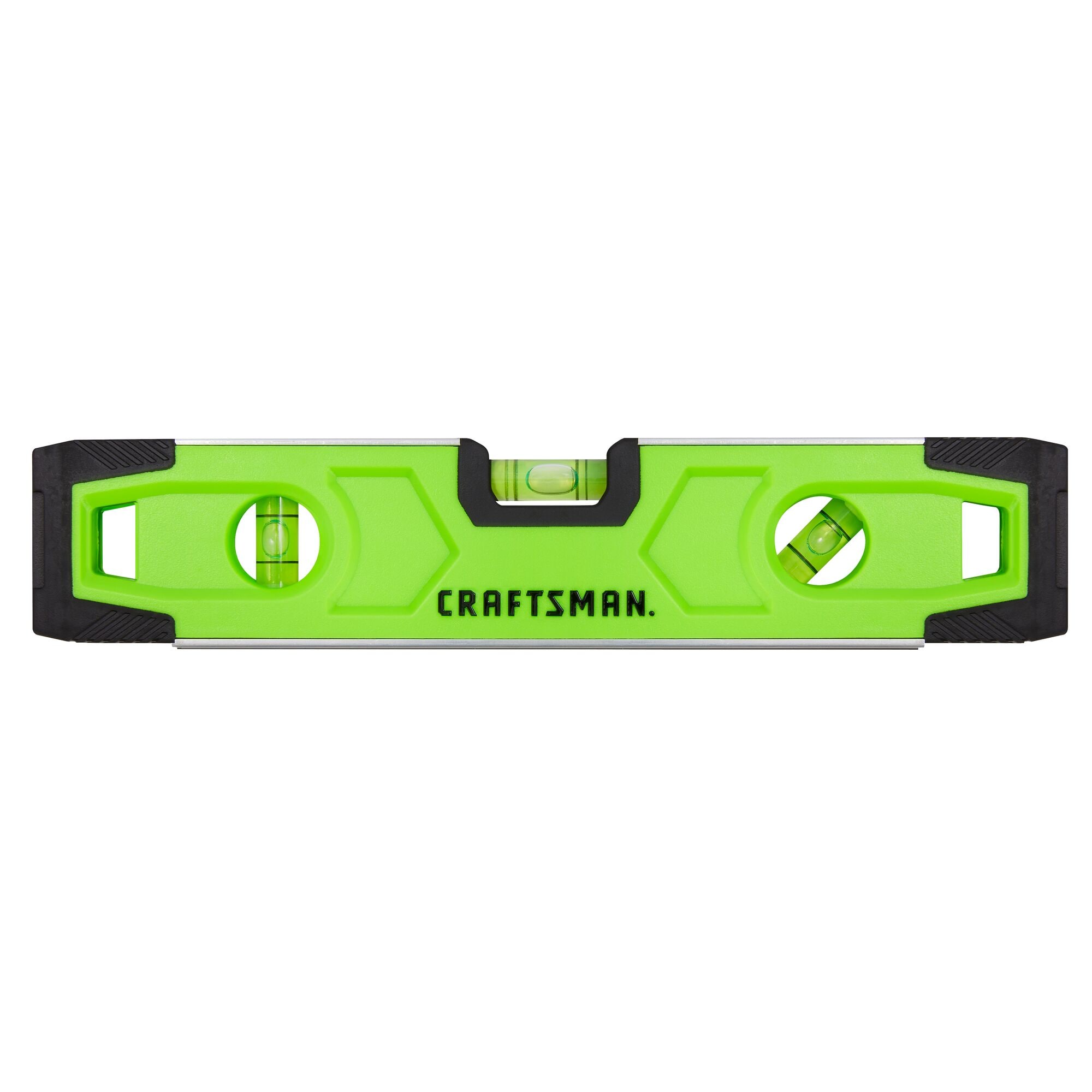 Nivel torpedo magnético de plástico CRAFTSMAN HI-VIS de 9 pulgadas con 3 viales CMHT43191G