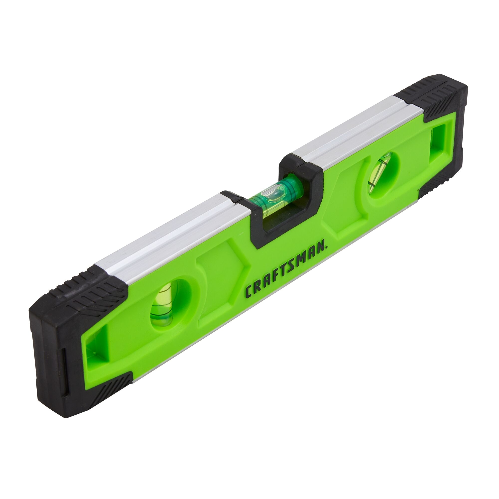Nivel torpedo magnético de plástico CRAFTSMAN HI-VIS de 9 pulgadas con 3 viales CMHT43191G