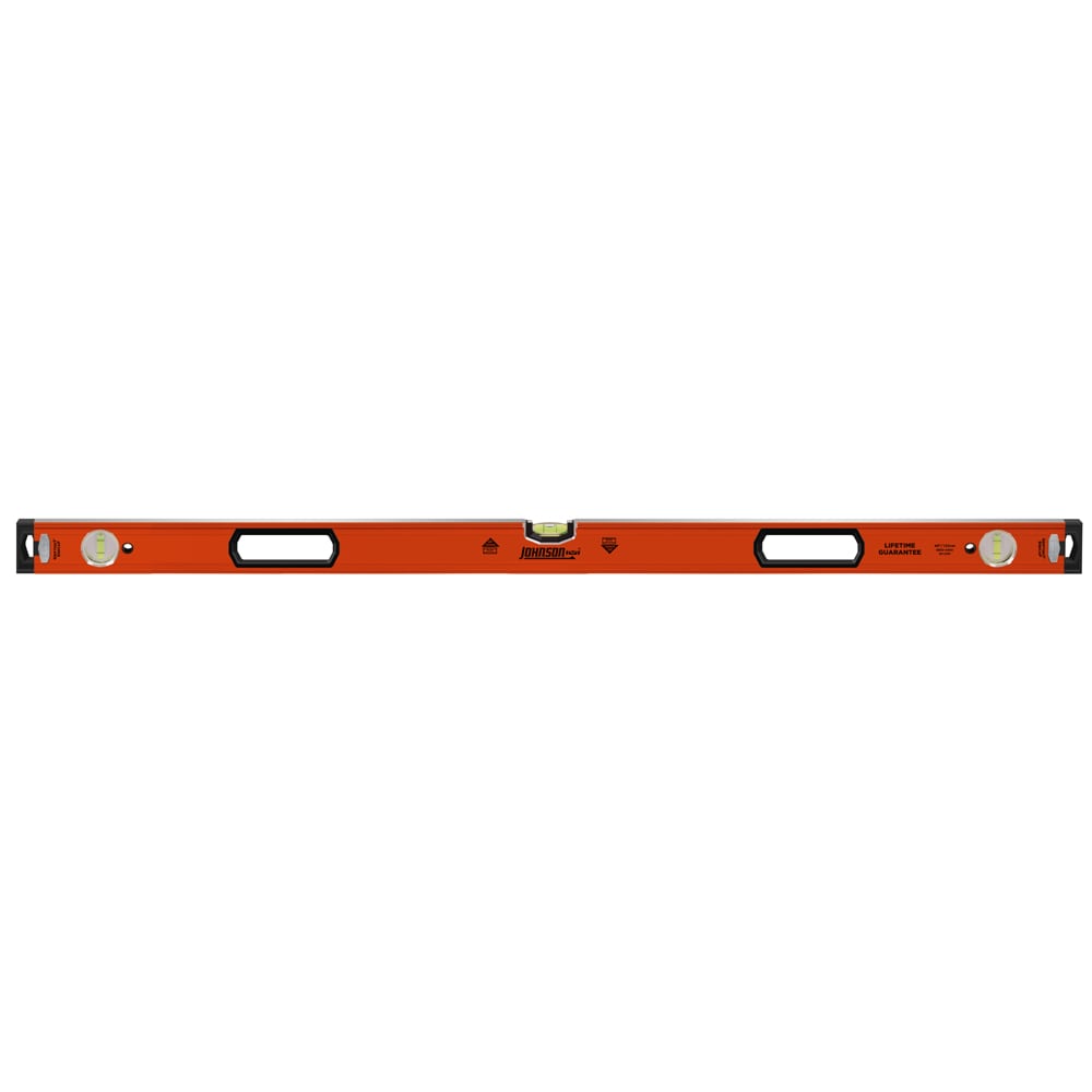 Nivel de Burbuja Johnson Level y Herramienta de Aluminio de 48 pulgadas con 3 Burbujas Modelo 9850-4800