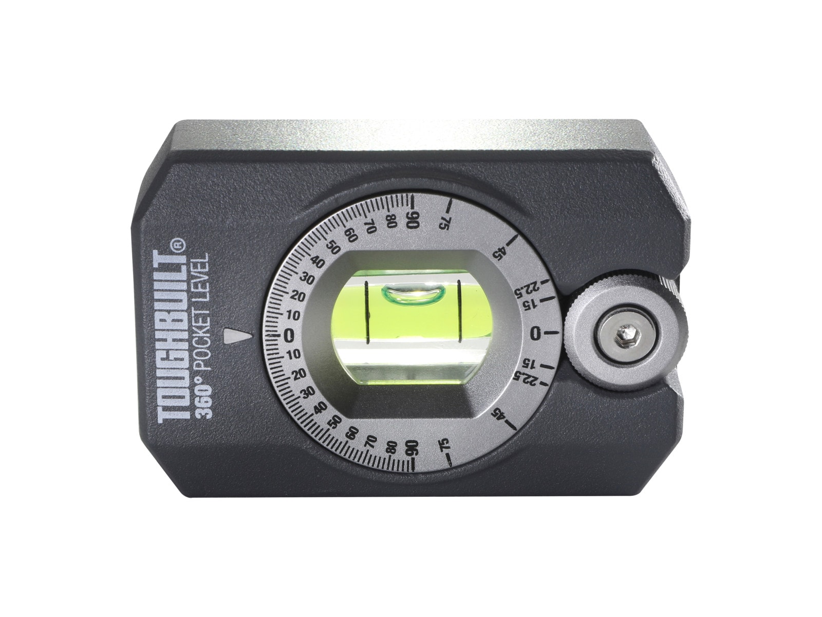 Nivel de bolsillo magnético TOUGHBUILT de aluminio 3.27 pulgadas con 1 vial TB-H2-L-4R