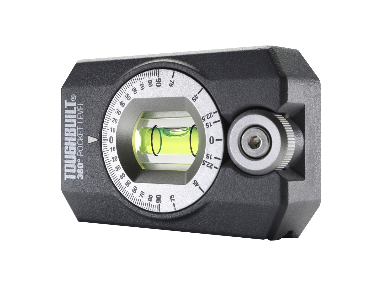 Nivel de bolsillo magnético TOUGHBUILT de aluminio 3.27 pulgadas con 1 vial TB-H2-L-4R