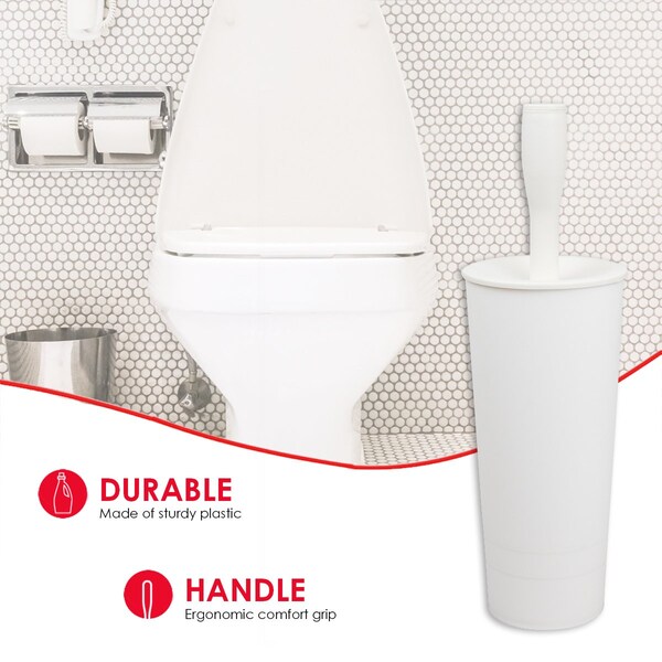 Manija Home Basics de 4.37 pulgadas de ancho y 4.37 pulgadas de largo, color blanco - ZOR96289