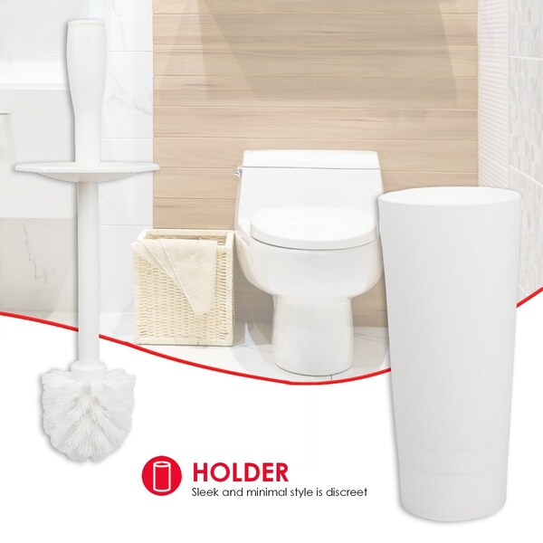 Manija Home Basics de 4.37 pulgadas de ancho y 4.37 pulgadas de largo, color blanco - ZOR96289