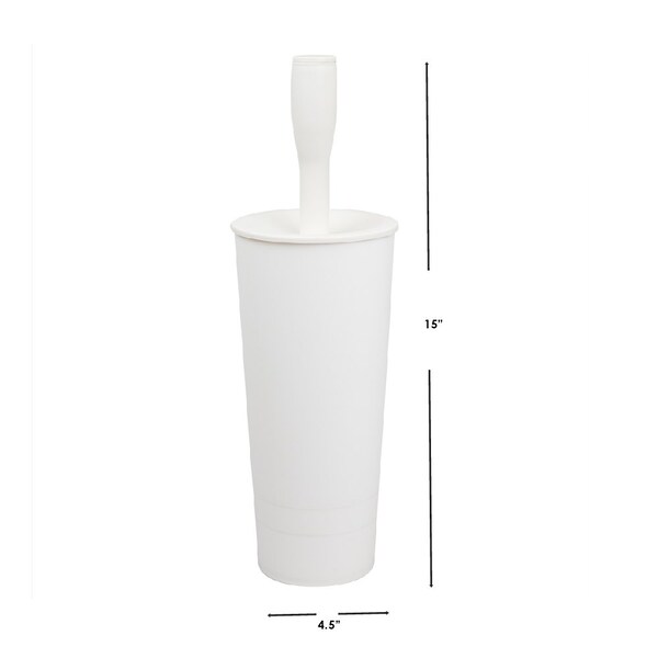 Manija Home Basics de 4.37 pulgadas de ancho y 4.37 pulgadas de largo, color blanco - ZOR96289