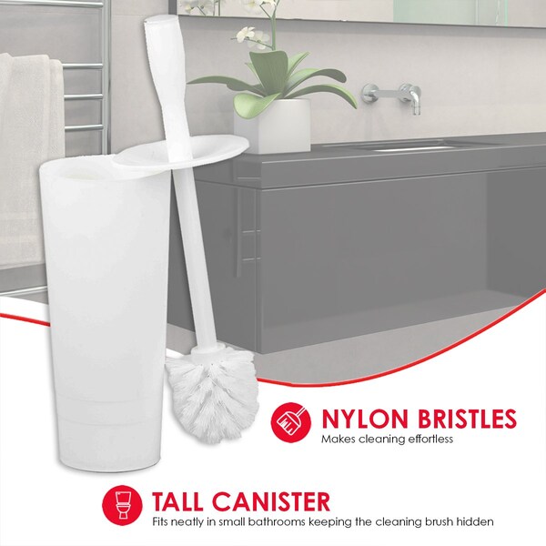 Manija Home Basics de 4.37 pulgadas de ancho y 4.37 pulgadas de largo, color blanco - ZOR96289